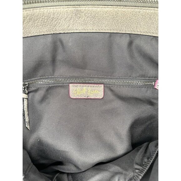 Elliott Lucca Gray Leather Handbag (missing Crossbody Strap) - Picture 6 of 8
